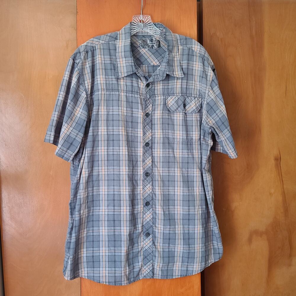 Mens Realtree SS Plaid Button-up Shirt XL Casual Fishing Outdoor